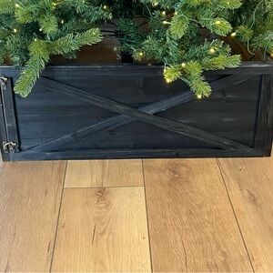 Black Wooden Christmas Tree Box